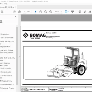 Bomag BW 124-3, C812..C815C Function.157 Wiring Diagram Manual EN_DE PDF