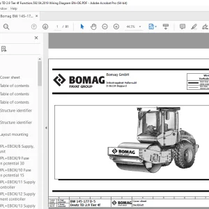 Bomag BW 145-177 D-5 Deutz TD 2.9 Tier 4f Function.592 Wiring Diagram Manual EN_DE PDF