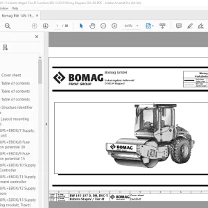 Bomag BW 145-197 D, DH, BVC-5 Kubota StageV Tier 4f Function.569 Wiring Diagram Manual EN_DE PDF