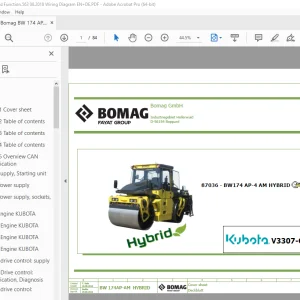 Bomag BW 174 AP-AM Hybrid Function.563 Wiring Diagram Manual EN_DE PDF
