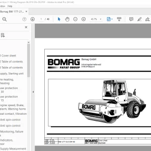 Bomag BW 177-213 DH-40 Function.11 Wiring Diagram Manual EN_DE PDF