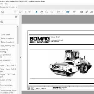 Bomag BW 177-332 DH-4 Function.12 Wiring Diagram Manual EN_DE PDF