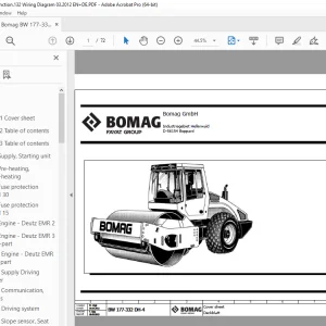 Bomag BW 177-332 DH-4 Function.132 Wiring Diagram Manual EN_DE PDF