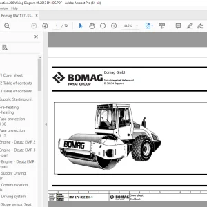 Bomag BW 177-332 DH-4 Function.206 Wiring Diagram Manual EN_DE PDF