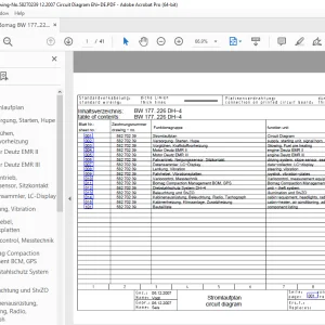 Bomag BW 177..226 DH-4 Drawing-No.58270239 Circuit Diagram Manual EN_DE PDF