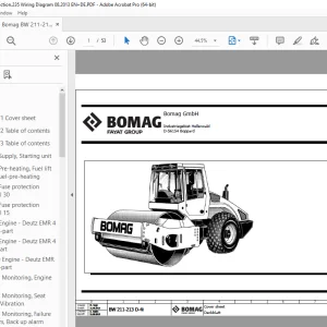 Bomag BW 211-213 D-4i Function.235 Wiring Diagram Manual EN_DE - PDF DOWNLOAD