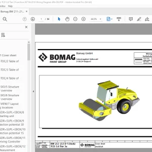 Bomag BW 211-213 D-5 Deutz TCD 3.6 Tier 3 Function.367 Wiring Diagram Manual EN_DE PDF