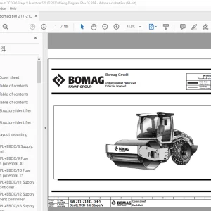 Bomag BW 211-214 D, DH-5 Deutz TCD 3.6 Stage V Function.570 Wiring Diagram Manual EN_DE PDF