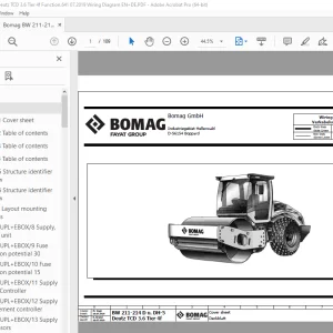 Bomag BW 211-214 DH-5, Deutz TCD 3.6 Tier 4f Function.641 Wiring Diagram Manual EN_DE PDF