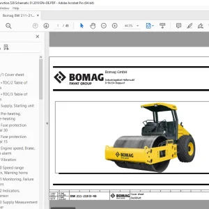Bomag BW 211-218 D-40 Function.528 Schematic Manual EN_DE - PDF DOWNLOAD