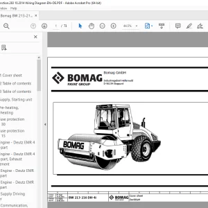 Bomag BW 213-216 DH-4i Function.283 Wiring Diagram Manual EN_DE PDF