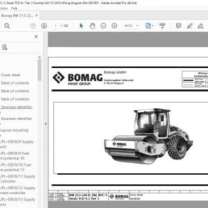 Bomag BW 213-226 D DH BVC-5, Deutz TCD 4.1 Tier 3 Function.621 Wiring Diagram Manual EN_DE PDF
