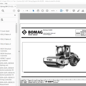 Bomag BW 213-226 D, DH, BVC-5, Deutz TCD 4.1_6.1 Tier 3 Function.520 Wiring Diagram Manual EN_DE PDF