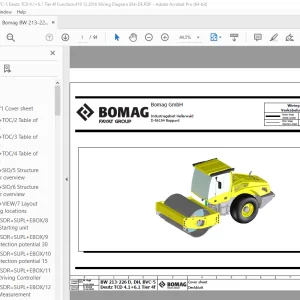 Bomag BW 213-226 D,DH,BVC-5 Deutz TCD 4.1+6.1 Tier 4f Function.419 Wiring Diagram Manual EN_DE PDF