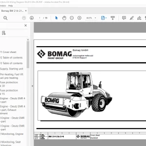 Bomag BW 214-216 D-4i Function.234 Wiring Diagram Manual EN_DE PDF