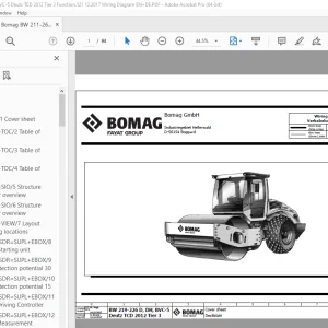 Bomag BW 219-226 D, DH, BVC-5 von Deutz TCD 2012 Tier 3 Function.521 Wiring Diagram Manual EN_DE PDF