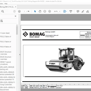 Bomag BW 219-226 D, DHm BVC-5 Deutz 4.1_6.1 Tier 4f Function.518 Wiring Diagram Manual EN_DE PDF