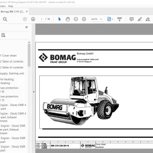Bomag BW 219-226 DH-4i Function.168 Wiring Diagram Manual EN_DE PDF