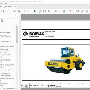 Bomag BW 219 D+PD-4 Tier 2 Function.530 Schematic Manual EN_DE PDF