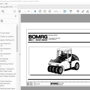 Bomag BW 24 RH Function.25 Wiring Diagram Manual EN_DE PDF