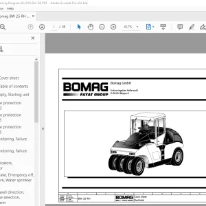 Bomag BW 25 RH Function.26 Wiring Diagram Manual EN_DE - PDF DOWNLOAD
