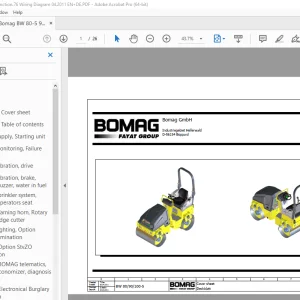 Bomag BW 80-5 BW 90-5 BW 100-5 Function.76 Wiring Diagram Manual EN_DE PDF