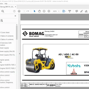 Bomag BW141-206AD/ADO/AC-50 Function.486 Schematic Manual EN_DE PDF