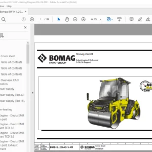 Bomag BW141..206AD-5 AM Function.281 Wiring Diagram Manual EN_DE PDF