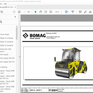Bomag BW141..206AD-5 Function.280 Schematic Manual EN+DE - PDF DOWNLOAD