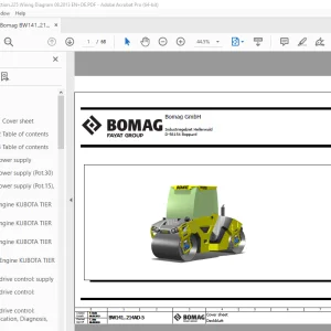 Bomag BW141..214 AD-5 Function.225 Wiring Diagram Manual EN_DE PDF