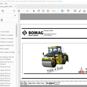 Bomag BW174AP-4 Tier-4 final Function.399 Wiring Diagram Manual EN_DE PDF