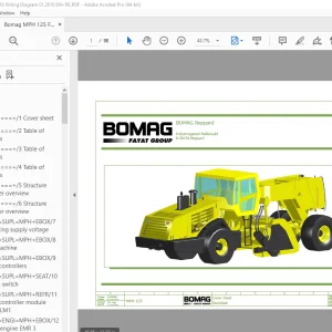 Bomag MPH 125 Function.16 Wiring Diagram Manual EN_DE - PDF DOWNLOAD