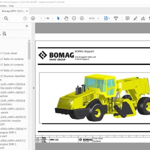Bomag MPH 125 Function.181 Wiring Diagram Manual EN_DE - PDF DOWNLOAD