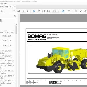 Bomag MPH 125 Function.97 Wiring Diagram Manual EN_DE - PDF DOWNLOAD