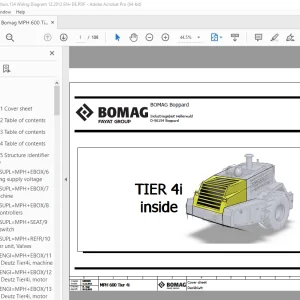 Bomag MPH 600 Tier 4i Function.154 Wiring Diagram Manual EN_DE PDF