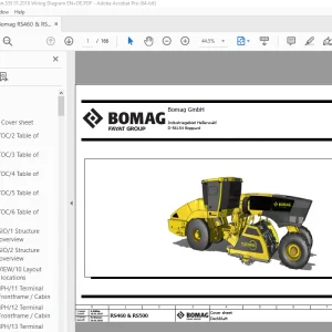 Bomag RS460 & RS500 Function.539 Wiring Diagram Manual EN_DE - PDF DOWNLOAD