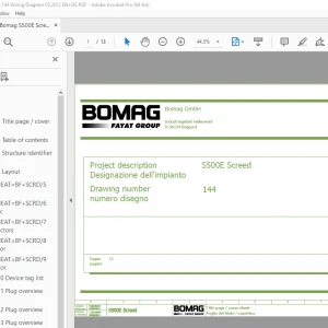 Bomag S500E Screed Function.144 Wiring Diagram Manual EN_DE - PDF DOWNLOAD