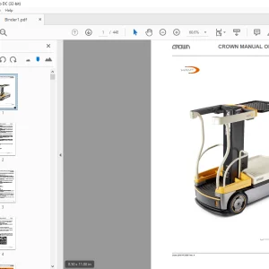 Crown Forklift 60 Series Service Manual - PDF DOWNLOAD