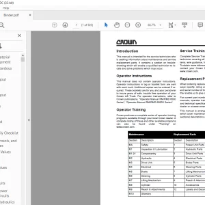 Crown Forklift 6000S Series Service Manual - PDF DOWNLOAD