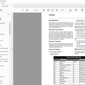 Crown Forklift C-5 Series Pneumatic Service Manual - PDF DOWNLOAD