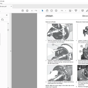 Crown Forklift C-G Series Service Manual - PDF DOWNLOAD