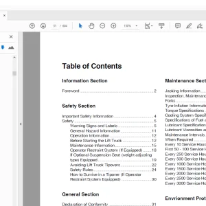 Crown Forklift C-G_7 Series 8-12K Service Manual - PDF DOWNLOAD