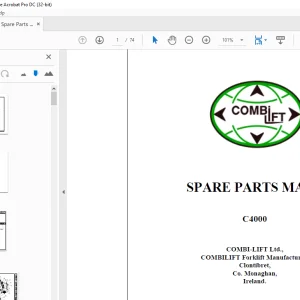 Crown Forklift C4000 Spare Parts Manual - PDF DOWNLOAD