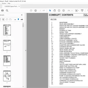 Crown Forklift C4000N Spare Parts Manual - PDF DOWNLOAD