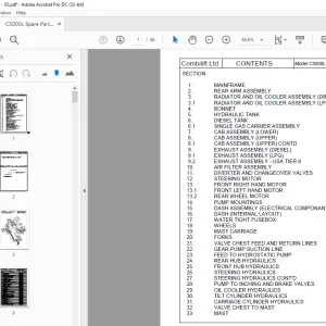 Crown Forklift C5000L Spare Parts Manual  - PDF DOWNLOAD