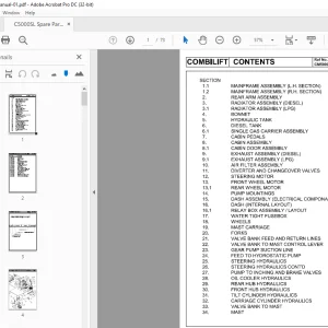 Crown Forklift C5000SL Spare Parts Manual - PDF DOWNLOAD