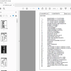 Crown Forklift C6000 GT Spare Parts Manual - PDF DOWNLOAD