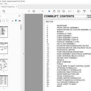 Crown Forklift C6000 GT Spare Parts manual - PDF DOWNLOAD