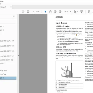 Crown Forklift ES ET 4000 Series ELECTRICAL SYSTEM Manual