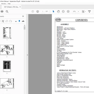 Crown Forklift EST (Diesel, LPG) Spare Parts Manual - PDF DOWNLOAD